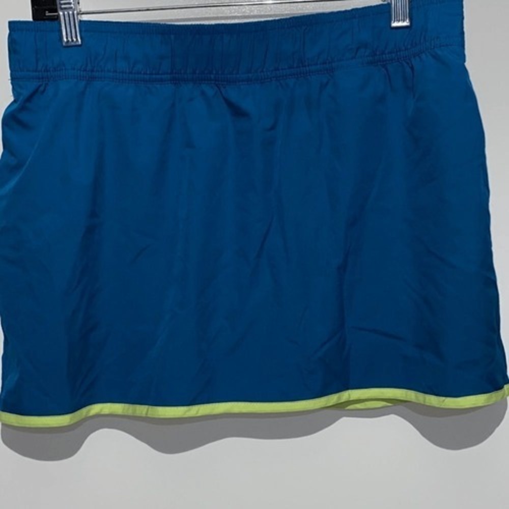 Columbia Omni-Freeze Zero Blue Lime Green Athletic Skort Womens Small Activewear